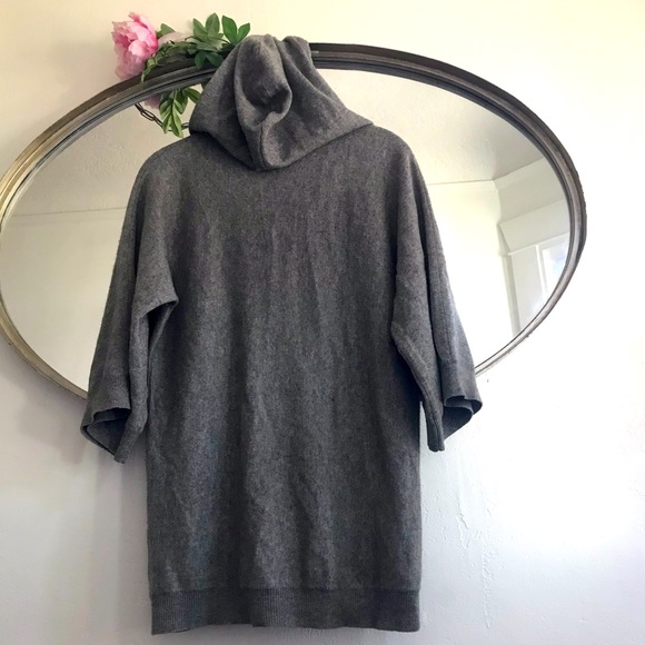 Michael stars cashmere blend gray zipper jacket - Picture 4 of 4